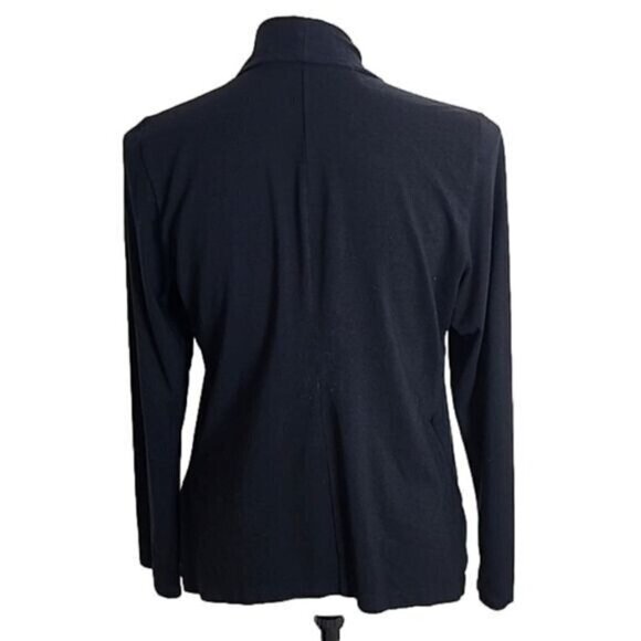 Eileen Fisher women's black open cardigan, Medium - Picture 4 of 7